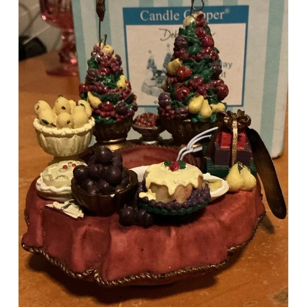 Candle‎ Cappers Candle Jar Topper Holiday Christmas Vintage Unique